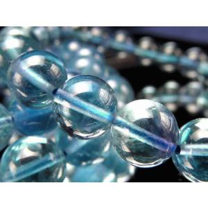 グリーンフェザーフローライト 蛍石 ブレスレット 約7.5mm-8mm×24珠