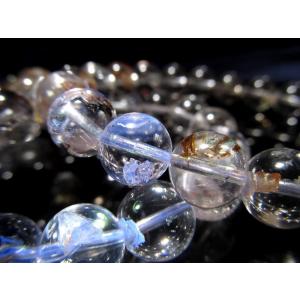 ザギマウンテンクォーツ ブルー 8.5mm ブレスレット パキスタン産 Zagi