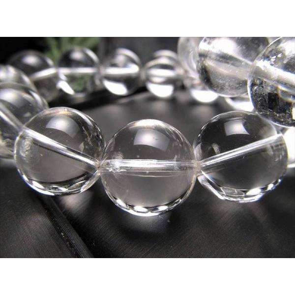 大珠 クリアタイプ マニカランクォーツ ブレスレット 15mm-16mm×14珠前後 パワースポット...