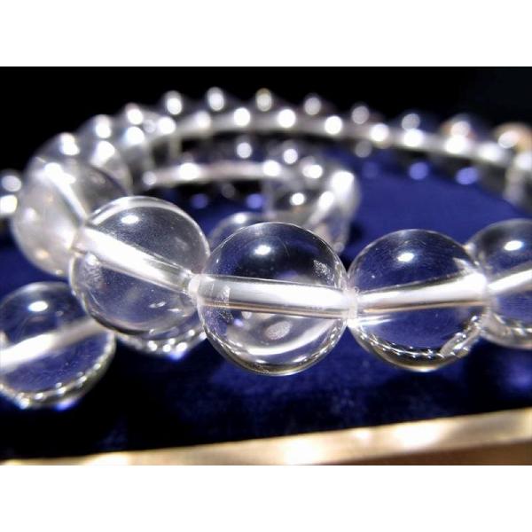 クリアタイプ ガネーシュヒマール産 水晶 ブレスレット 約8mm×23珠前後 神に最も近い場所 で採...