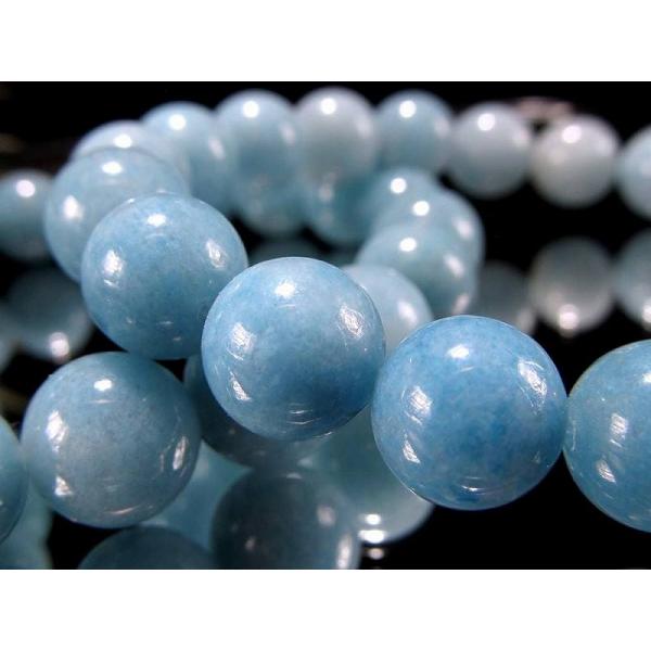 空に溶けるような癒しの青 トロレアイト トロール石/ラズライトインクォーツ ブレスレット 9.5mm...