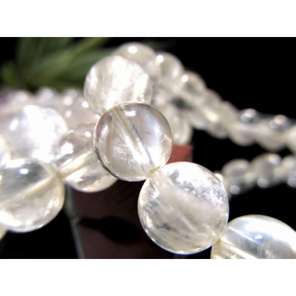 天然フェルドスパー オーソクレース ブレスレット 9.5mm-10mm×20珠前後 柔らかな光のライ...