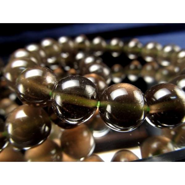 優しい深緑色 チンターマニストーン オブシディアン ブレスレット 約9.5mm-10mm×20珠前後...