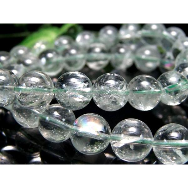 ブレスレット グリーンアメジスト 激レア アイリス プラシオライト 8mm-8.5mm×23珠前後 ...