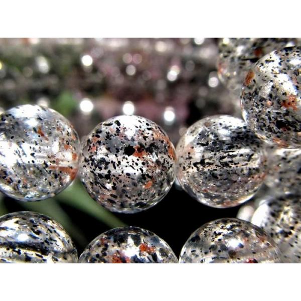 ガーネット&amp;バイオタイトインクォーツ ブレスレット 8.5mm-9mm×22珠前後 見逃せない希少品...