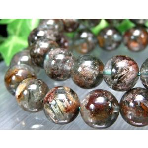 3A 龍神 ファントム ガーデンクォーツ ブレスレット 11.5mm-12mm×18珠前後 庭園水晶 ファントム入り 龍神が住んでいるとされる絶景庭園