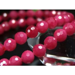 高コスパ シンセティックルビー ミラーボールカット ブレスレット 約6mm×31珠前後 激安特価 キラキラミラーボールカット 艶感抜群 合成ルビー