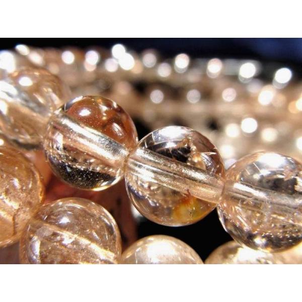 シャンパン トパーズ ブレスレット 9.5mm-10mm×20珠前後 透明感抜群 上品な華やかさ 神...