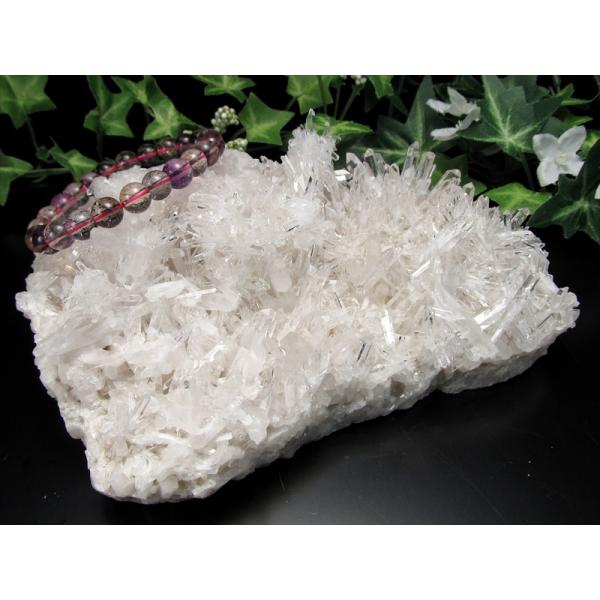 結晶長め 4A 四川省産 水晶クラスター 最大幅160mm 重さ987g 超人気針状群生 ブレスの浄...