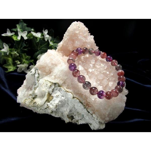 瑞々しいピンクカラー アポフィライト クローライト共生 ドゥルージー クラスター原石 最大幅約145...