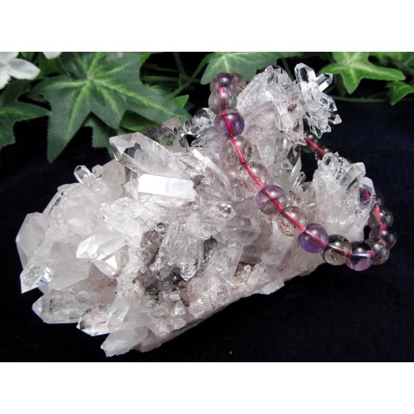 幻の逸品 希少 ほんのりピンク 抜群の透明度 ピンク レムリアン 水晶 クラスター 最大幅 約107...