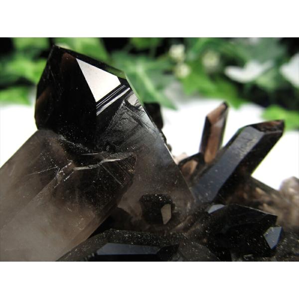 待望の再入荷 アーカンソー州産 モリオン結晶クラスター 最大幅約103mm 重さ190g 最強の魔除...