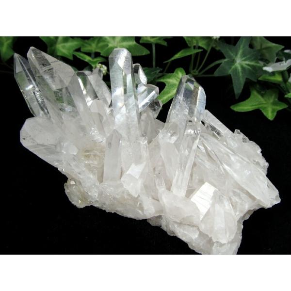 5A 世界トップレベルの美しい水晶 アメリカ・アーカンソー州産 透明 水晶クラスター 最大幅113m...