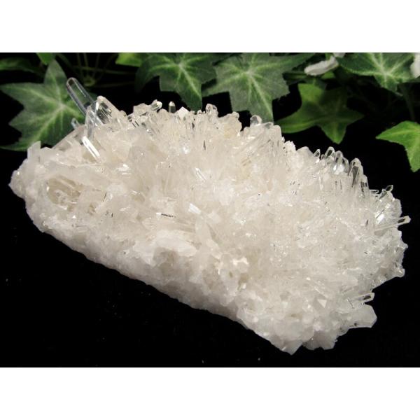 四川水晶 針状 水晶クラスター 最大幅108mm 重さ207g クォーツ 超人気針状群生 ブレスの浄...