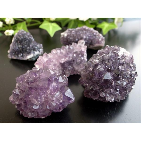5個セット フラワーアメジスト クラスター 重さ 計181g 美結晶 愛の守護石 紫水晶 天然石 1...