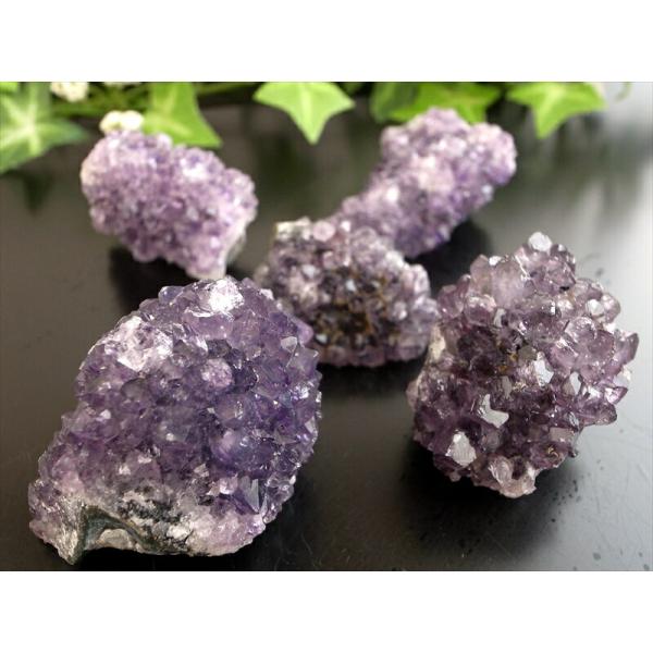 5個セット フラワーアメジスト クラスター 重さ 計186g 美結晶 愛の守護石 紫水晶 天然石 1...