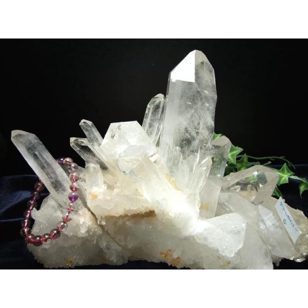 実店舗17周年記念価格『地球最後の秘境』ヒマラヤより直送 マニカラン産水晶 クラスター原石 幅約25...