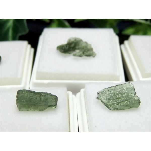 限定８個 超希少 モルダバイト 原石 ルースケース付き 幅約10-18mm 重さ平均0.5g 超透明...