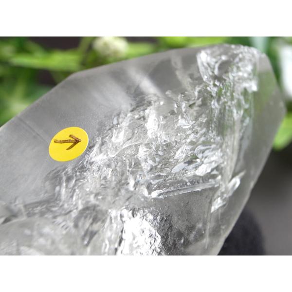 激レア 溶け跡くっきり カブラル産 レムリアン単結晶 ライトニングクリスタル(雷水晶) 幅 約65m...