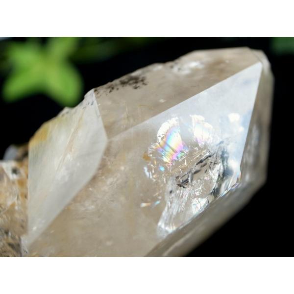 虹入り ハーキマーダイヤモンド ハーキマー水晶 結晶 最大幅 約58mm 重さ 約93g 夢の実現を...