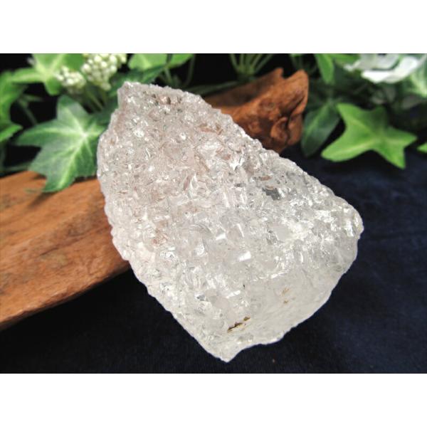 ヒマラヤ水晶 アイスクリスタル ニルヴァーナクォーツ 原石 最大幅 65mm 重さ116g 強力なパ...