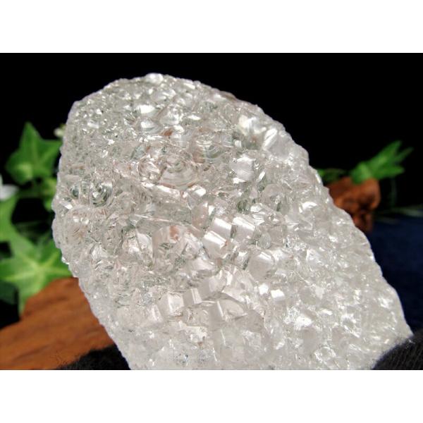 ヒマラヤ水晶 アイスクリスタル ニルヴァーナクォーツ 原石 最大幅 93mm 重さ282g 強力なパ...