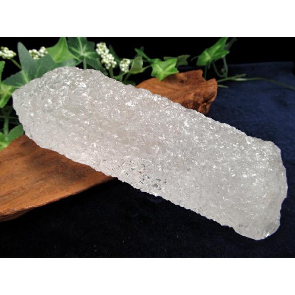 ヒマラヤ水晶 アイスクリスタル ニルヴァーナクォーツ 原石 最大幅 145mm 重さ 444g 強力...
