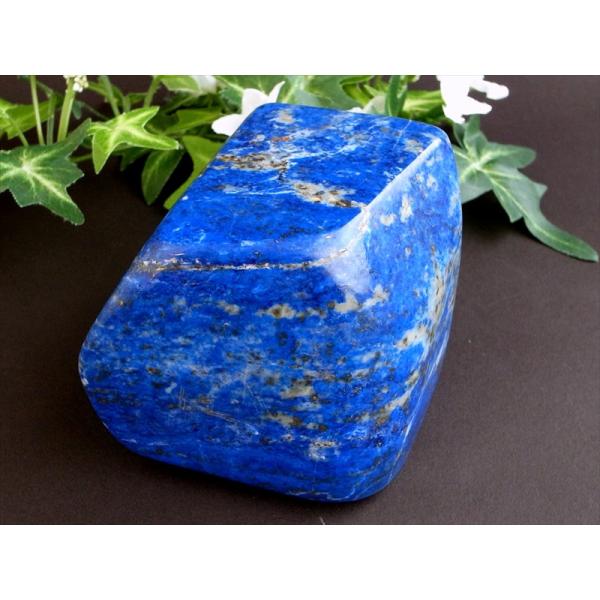 4A ラピスラズリ 磨き原石 タンブル 最大幅87mm 重さ804g 幸運の象徴 世界最古のパワース...