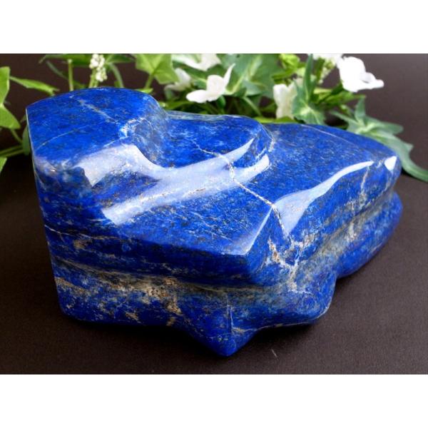 4A ラピスラズリ 磨き原石 タンブル 最大幅126mm 重さ813g 幸運の象徴 世界最古のパワー...