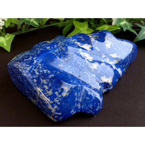 4A ラピスラズリ 磨き原石 タンブル 最大幅128mm 重さ505g 幸運の象徴 世界最古のパワー...