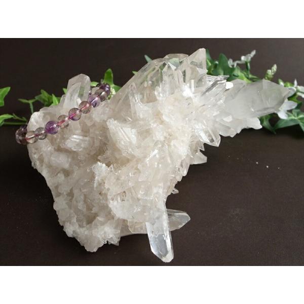 希少 4A『地球最後の秘境』ヒマラヤより直送 マニカラン産 水晶 クラスター 最大幅168mm 重さ...
