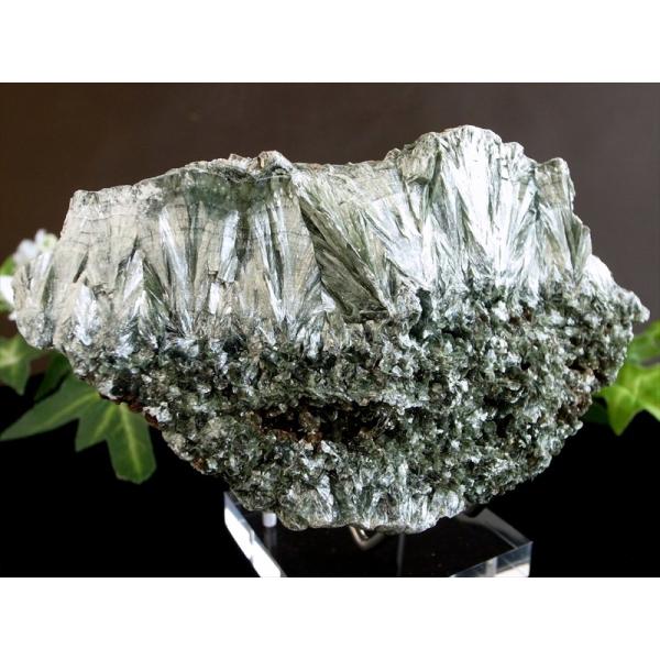 超レア 流通量極少結晶 天使の羽根のような美しさ セラフィナイト クリノクロア・天使の羽 原石 台座...