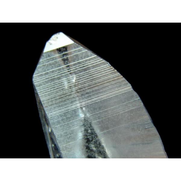 超透明 条線くっきり レムリアン シード クリスタル 長さ約91mm 重さ約36g 古代の叡智を封じ...