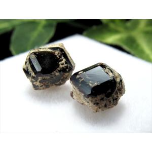 希少 国産原石 Sサイズ スペサルティン ガーネット ラフ原石 ケース付 1個売り 重さ約0.3g-0.7g ナチュラル結晶 長野県小県郡和田村和田峠産 パワーストーン