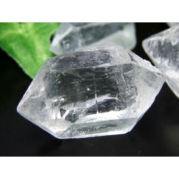天然の両剣水晶 ジンバブエ産 ダブルポイントクォーツ 両剣水晶 1個売り 重さ約18g-22g ダブ...