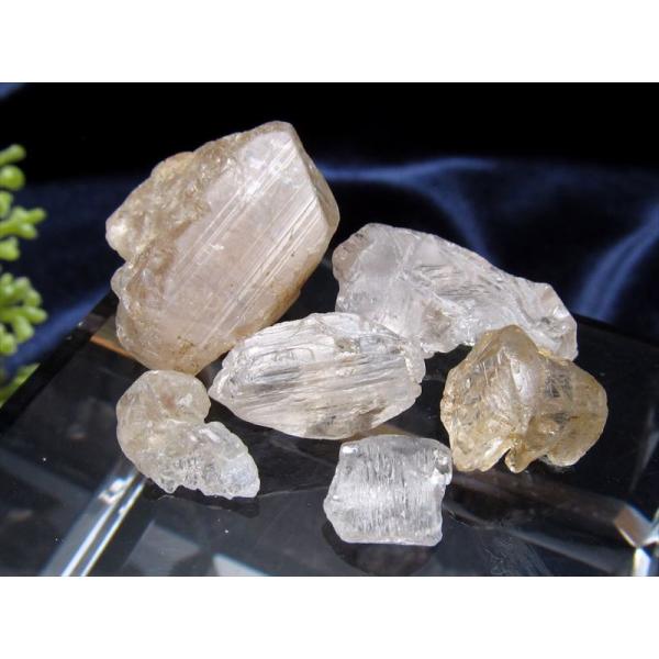 超希少 非加熱原石 お得な6個セット スカルドゥ産 トパーズ MIXカラー 原石 合計10gセット ...