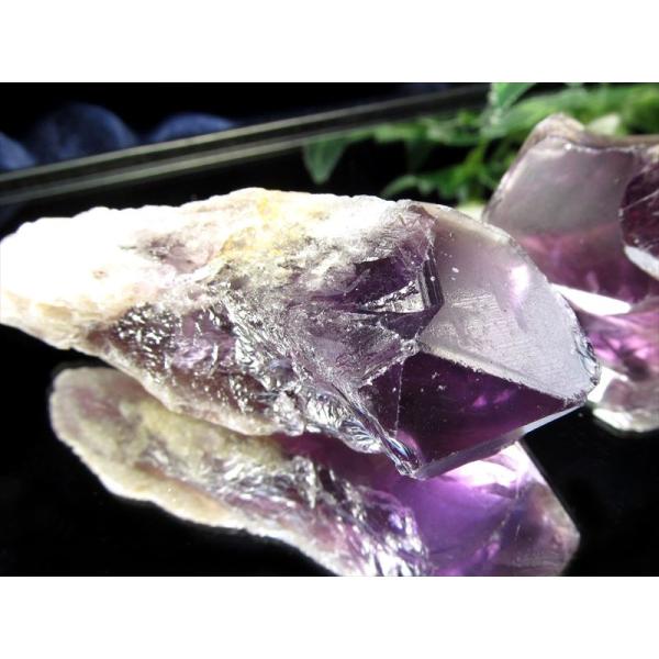 1個売り アメジスト ダガー系 ナチュラル原石 重さ約80g-100g 紫水晶 美麗パープル 大人気...