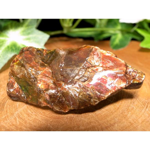 発色良好 アンモライト ドラゴンスキン 竜の鱗 原石 最大幅約46mm 重さ約13g 1点物 パワー...