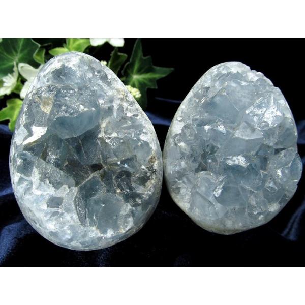 ころんとたまご型 セレスタイト 原石 1個売り 450g-500g 清浄、博愛、休息の象徴 極上天然...