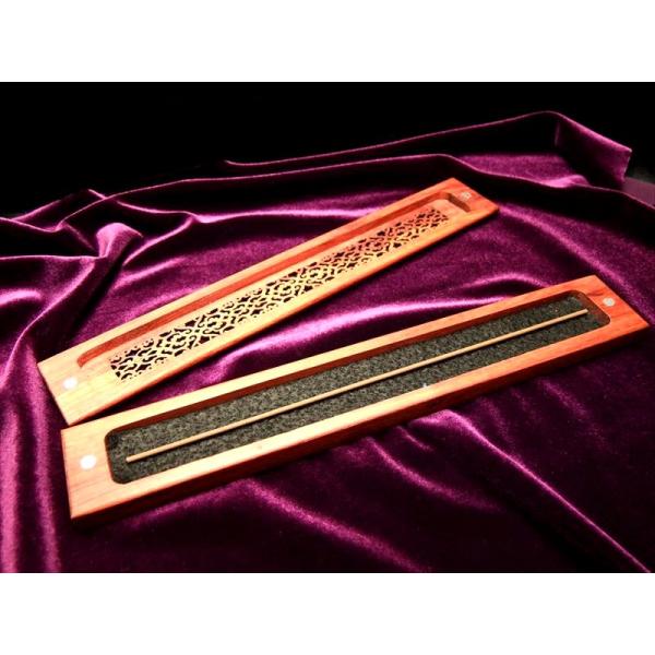 高品質 お香立て 木製 スティック香立て 蓋付 ウッドインセンスホルダー 平置きタイプ マグネット付...