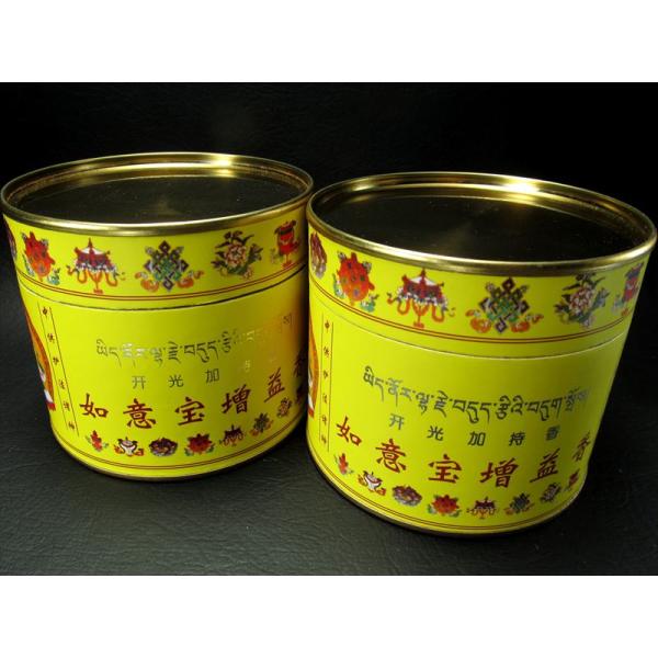 高級 チベット族秘伝 如意宝 増益香 黄缶 長時間渦巻タイプ 浄化用 増益香 如意宝 増益香 inm...