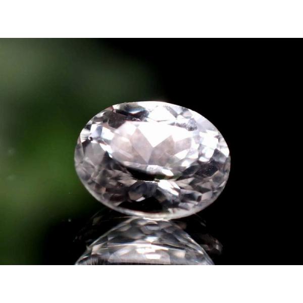 超透明 極上品質 宝石質 ホワイト・フェナカイト ルース オーバルカット 約6.16mm×4.84m...