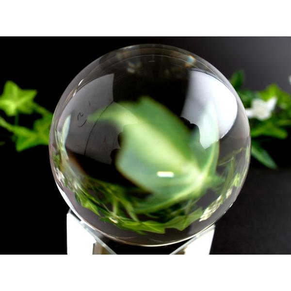 店頭展示中 完全透明 無垢水晶 丸玉 重さ 193g 直径52mm 極上の透明感 天然水晶 天然石 ...