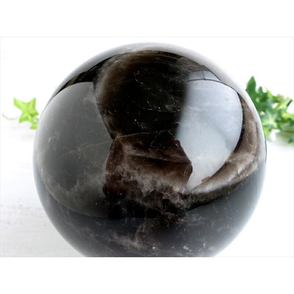 迫力の大玉 六条スター モリオン 黒水晶 丸玉 重さ約2928g 直径約128mm 魔除け 厄除けの...