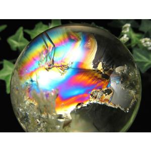 ピンクタイプ マニカラン水晶 丸玉 台座付 直径 34mm 重さ 62.5g