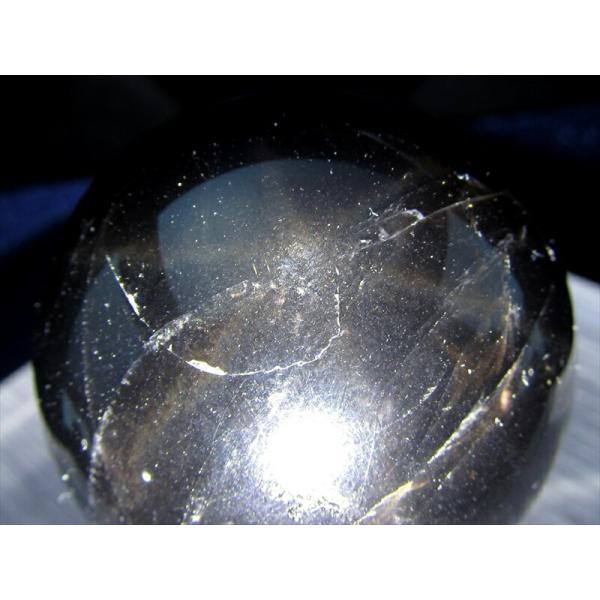 スターモリオン 丸玉 46mm 神秘的なスターの輝き 六条のスター効果も 最強の魔除け 邪気払いの石...