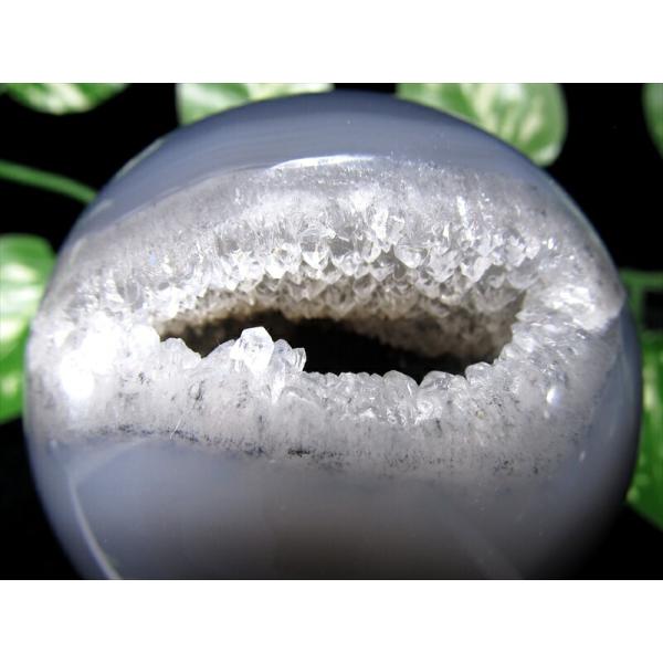 笑口 メノウ アゲート 丸玉 台座付き 直径63mm 瑪瑙&amp;水晶 笑福開運 笑福開運アゲートボール ...