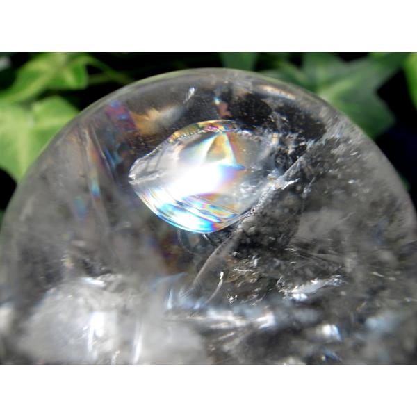 超透明 5A レムリアン水晶 丸玉 台座付き φ42.5mm 重さ107g 古代の叡智を封じ込めた水...