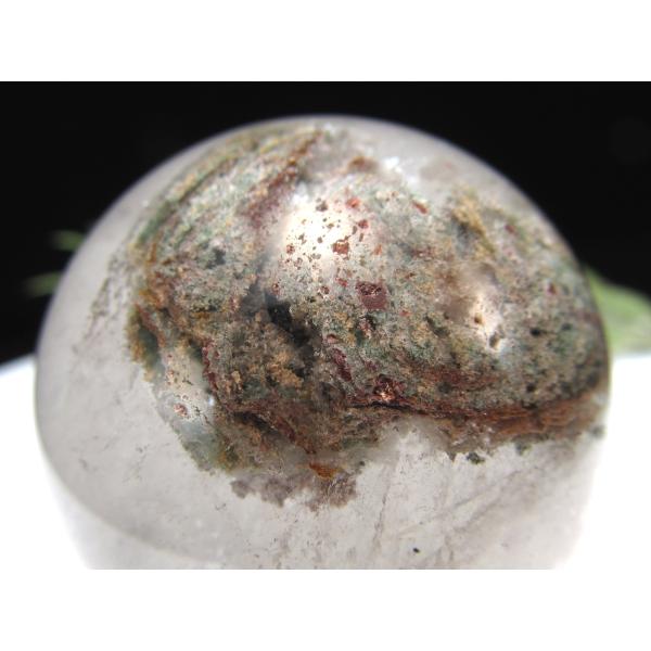 千層 虹入り 3A 龍神ガーデンクォーツ 丸玉 直径約43mm 重さ126g ガーデン水晶 ガーデン...