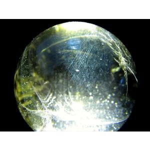 ラダー 5A 超透明 天翔ける シトリン 丸玉 台座付 直径44mm 重さ115g 金運 財運 幸運 お守りにも 一点もの ブラジル産 パワーストーン 天然石